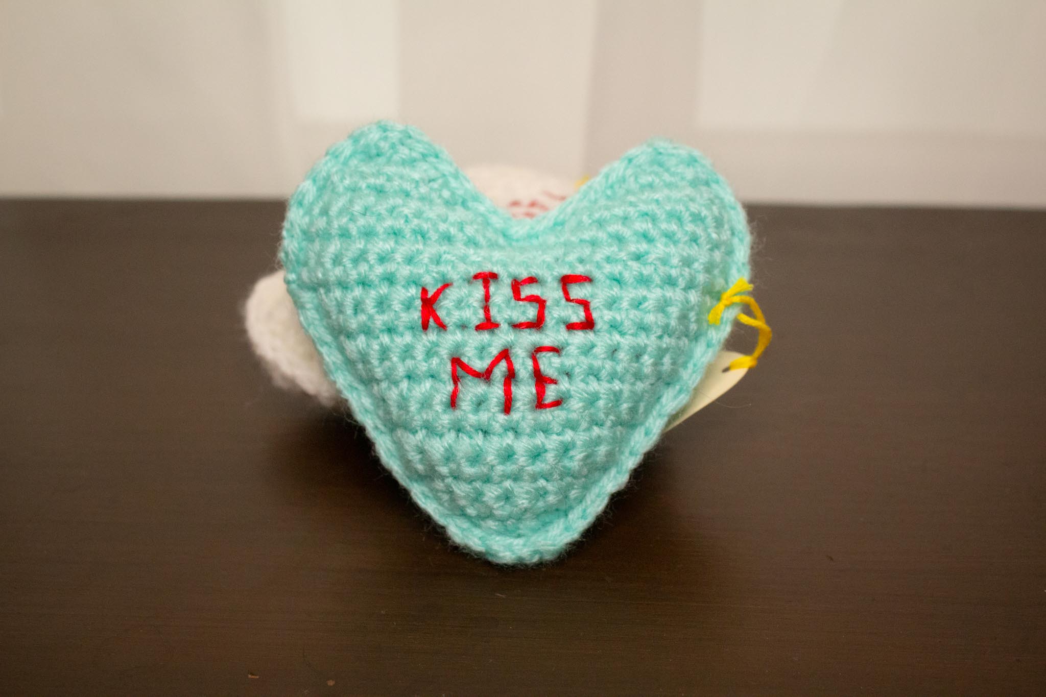 Crochet Conversation hearts valentines day