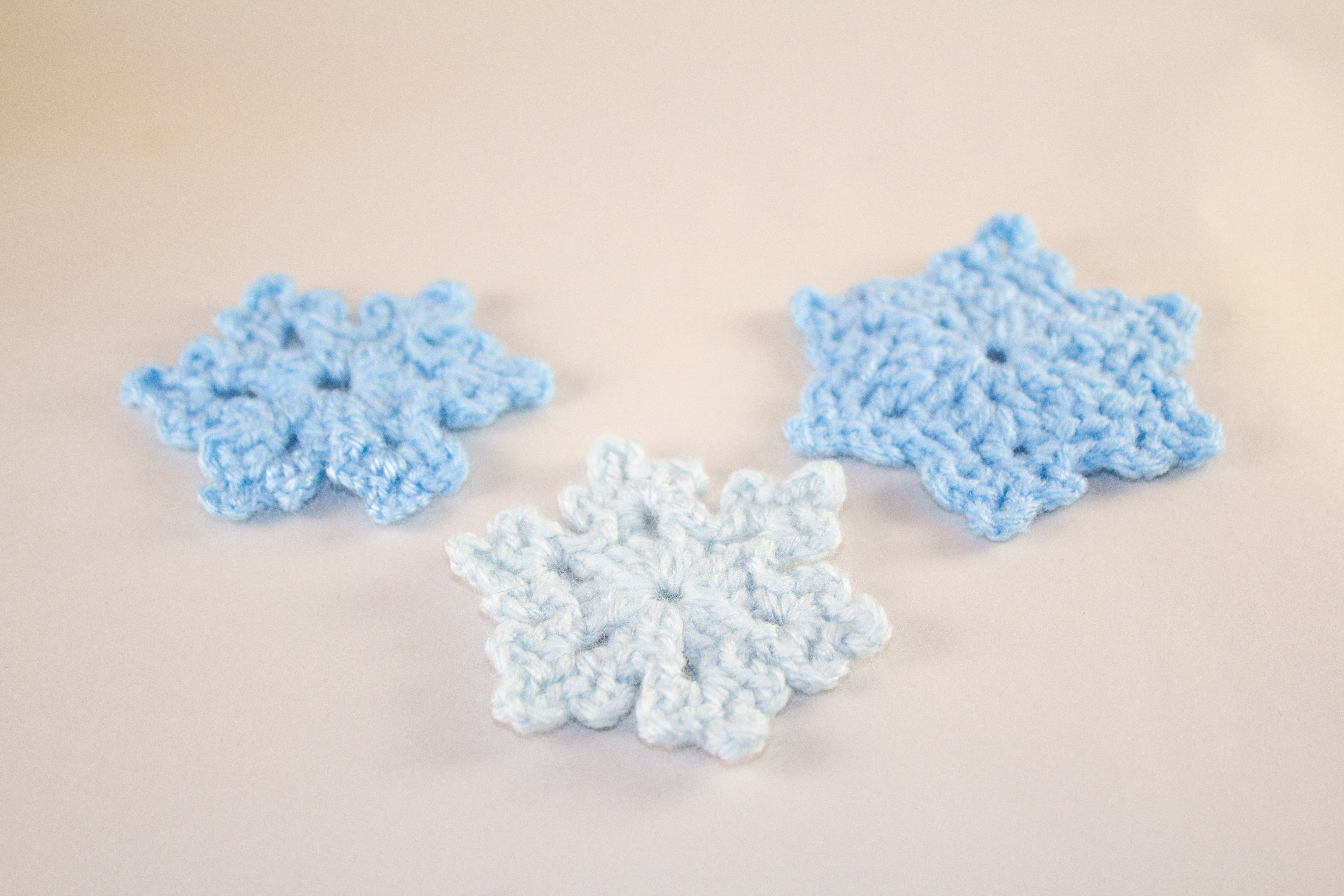 Crochet snowflakes